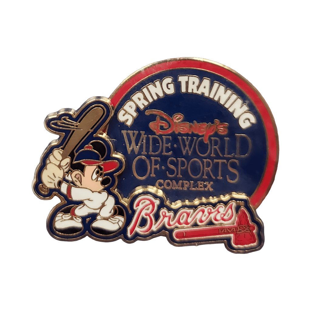 Atlanta Braves Spring Training - Mickey at Bat Disney pin
