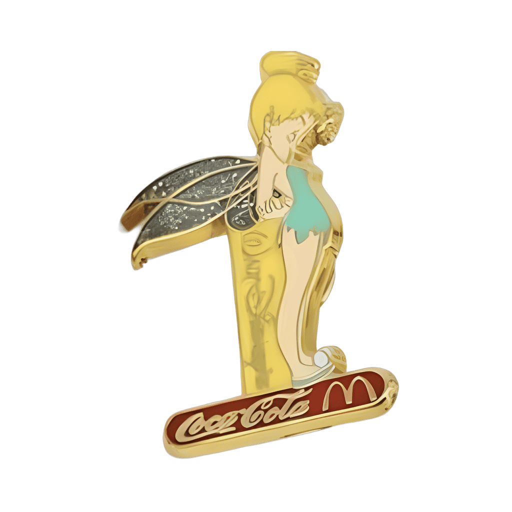 Tinker Bell (Head Down) - Yellow Variant Disney pin