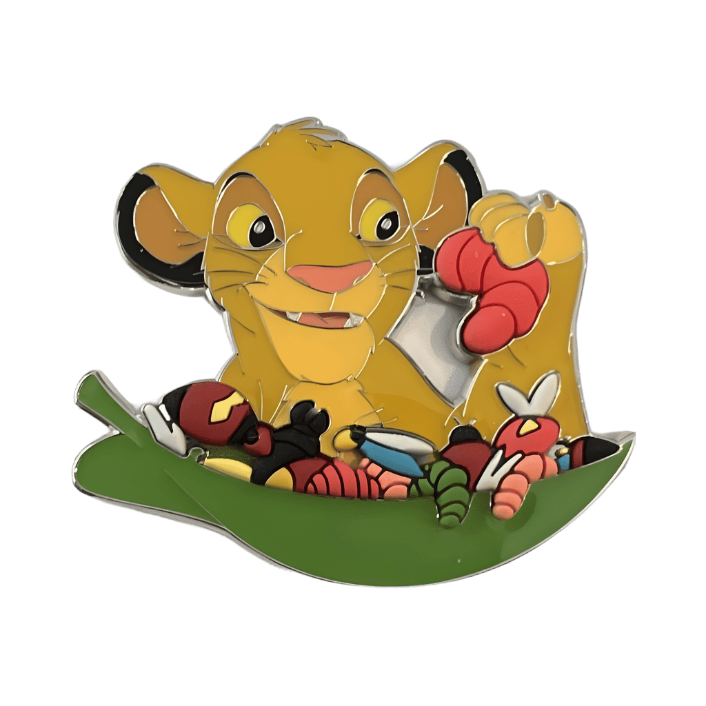 Cub Simba Eating Free-D Grubs Disney pin