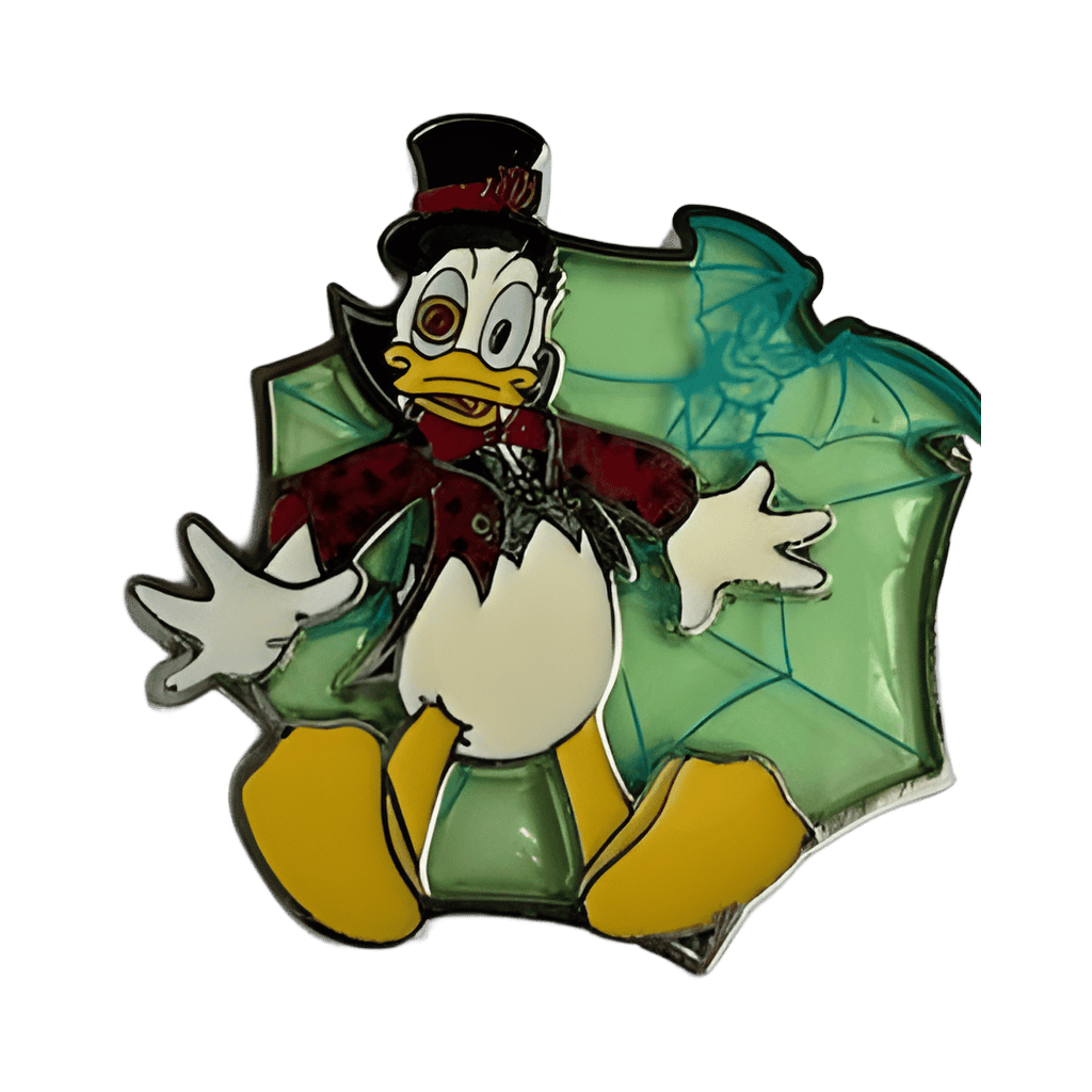 Donald Duck on Stained Glass Spiderweb Disney pin