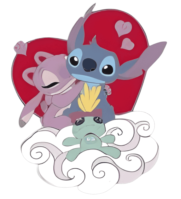 Stitch and Angel Disney pin