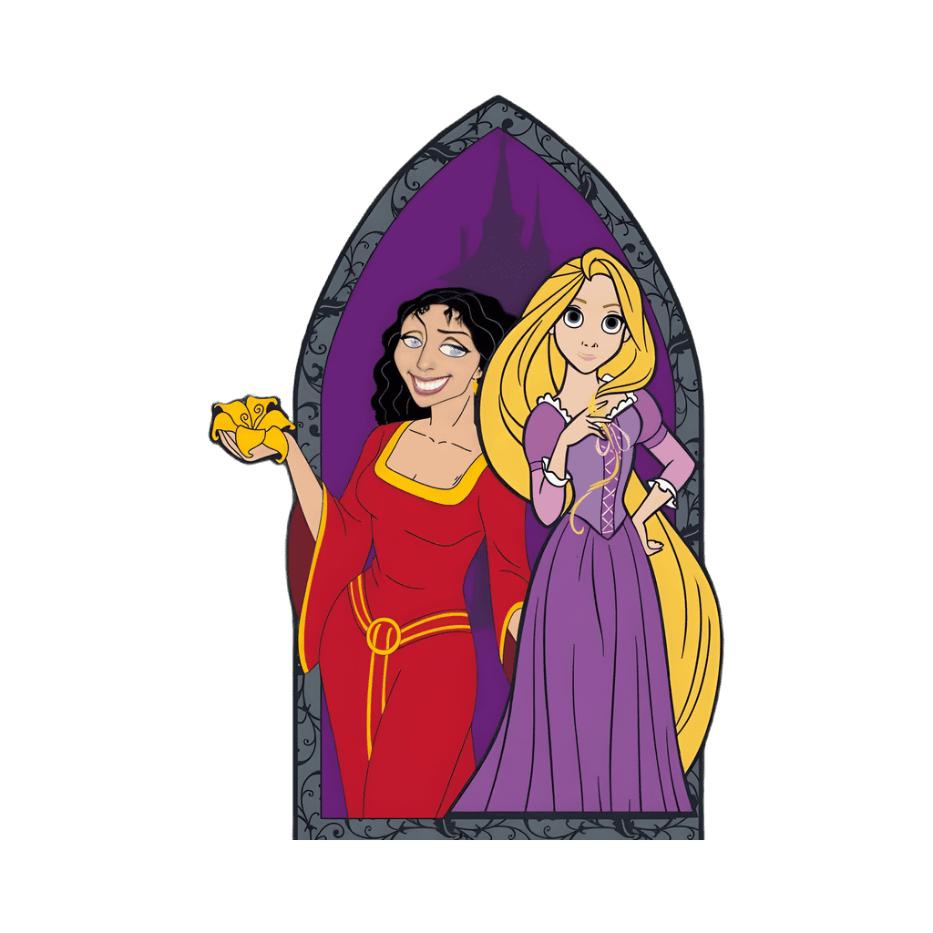 Rapunzel & Mother Gothel Disney pin