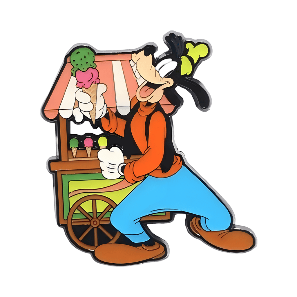 Goofy Eating Ice Cream Disney pin