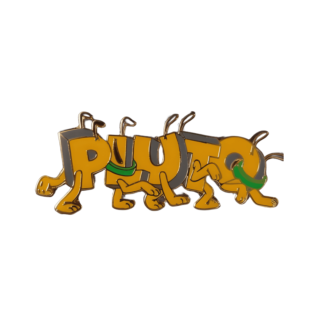 Pluto Name/Letters Disney pin