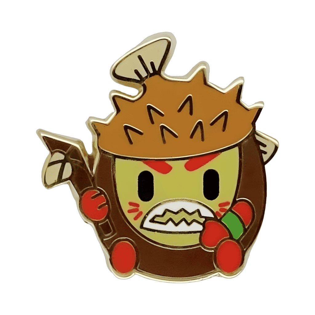 Kakamora Spiked Fish Head Disney pin
