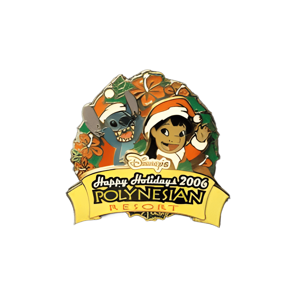 Polynesian Resort - Lilo & Stitch Wreath Disney pin