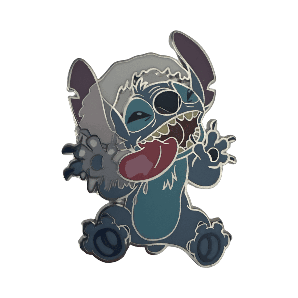 Stitch lick Disney pin