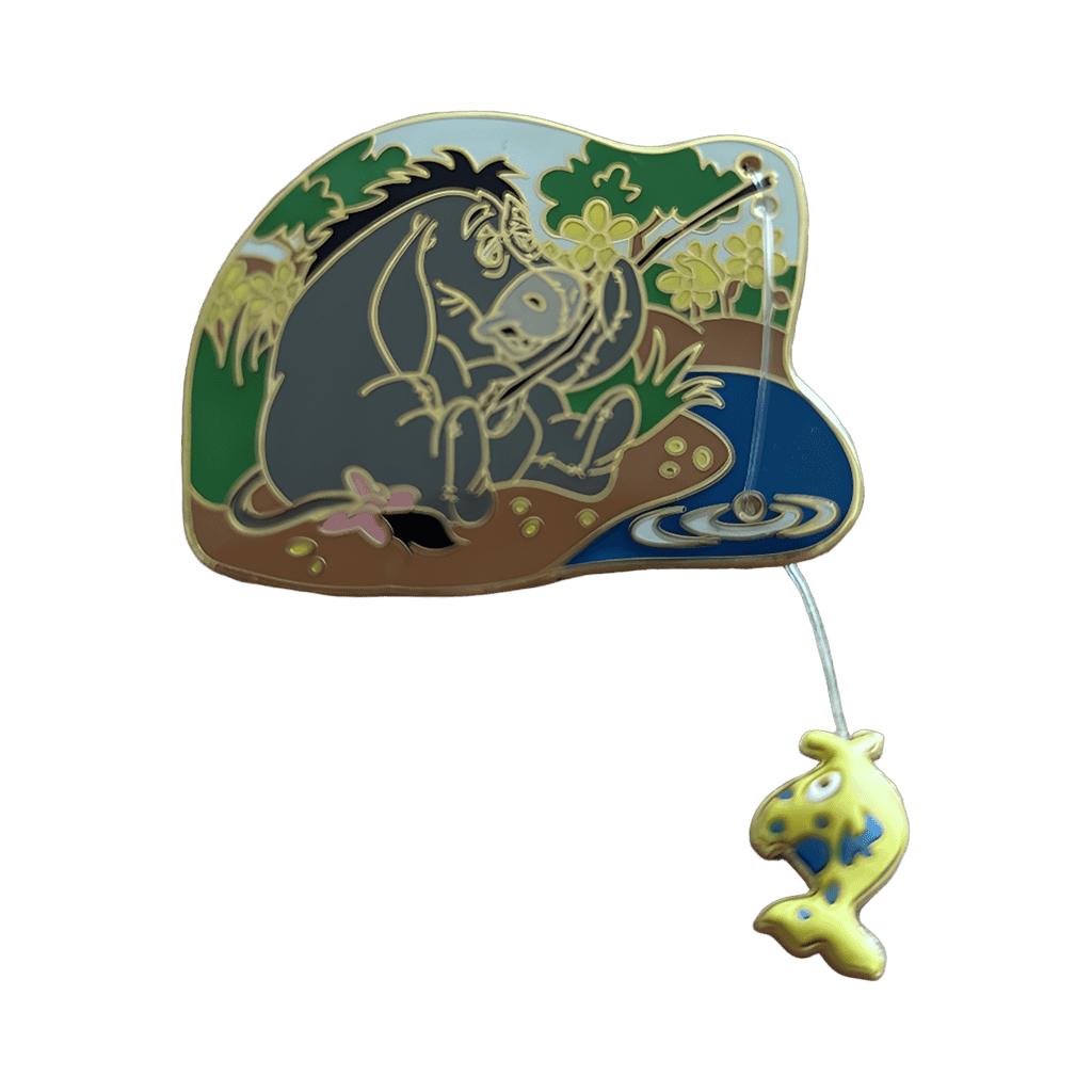 Eeyore Fishing Disney pin