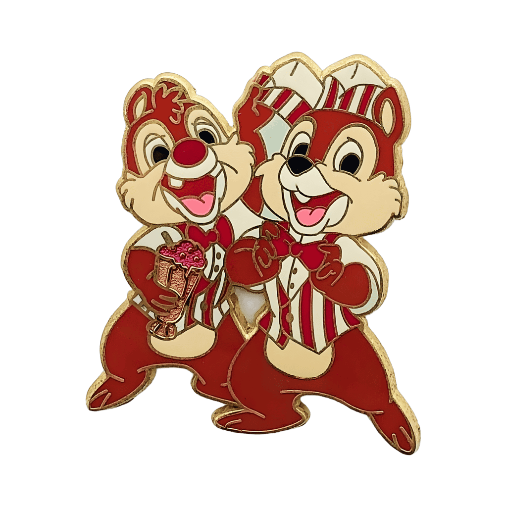 Chip and Dale Soda Jerks Disney pin