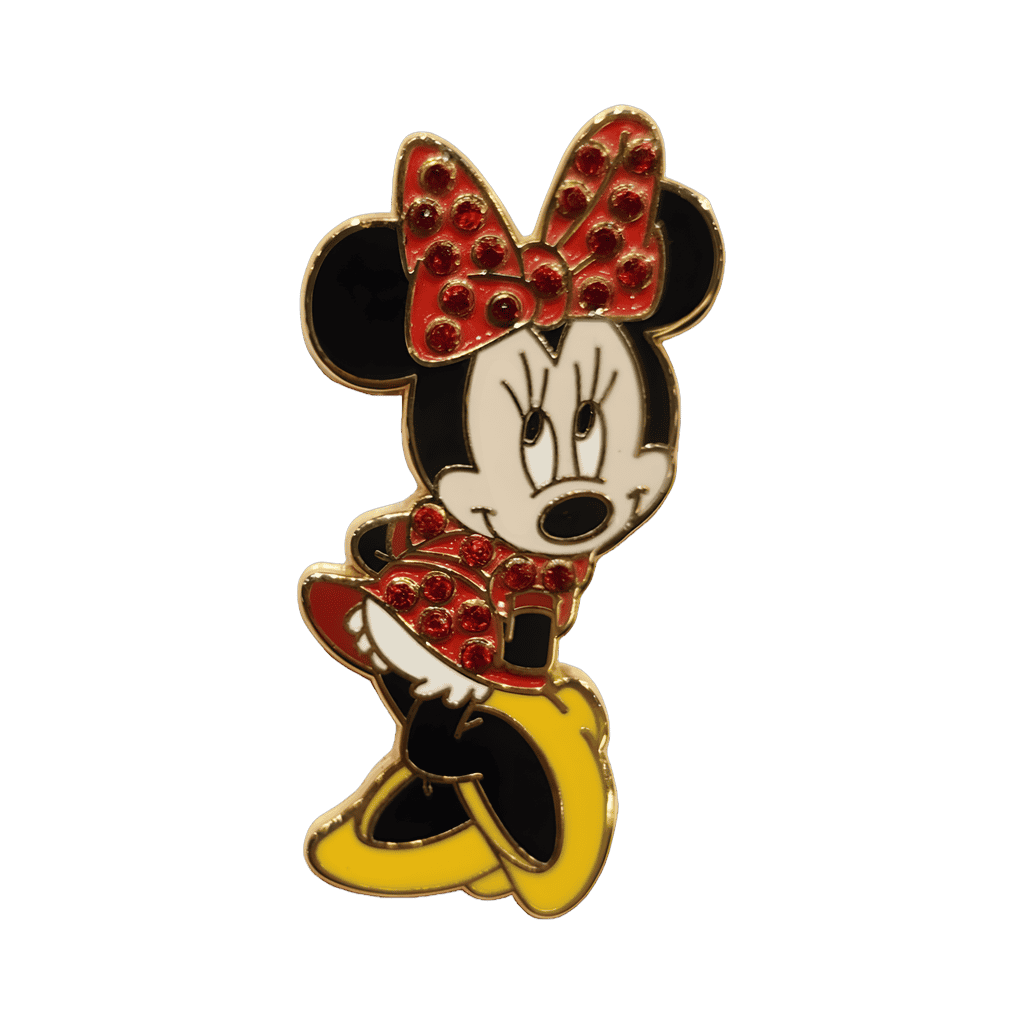 Minnie Mouse  Jeweled Hair Bow and Dress Disney pin