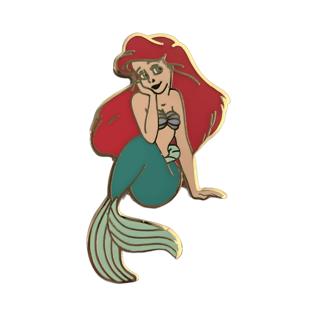 Ariel with Hand on Cheek Disney pin
