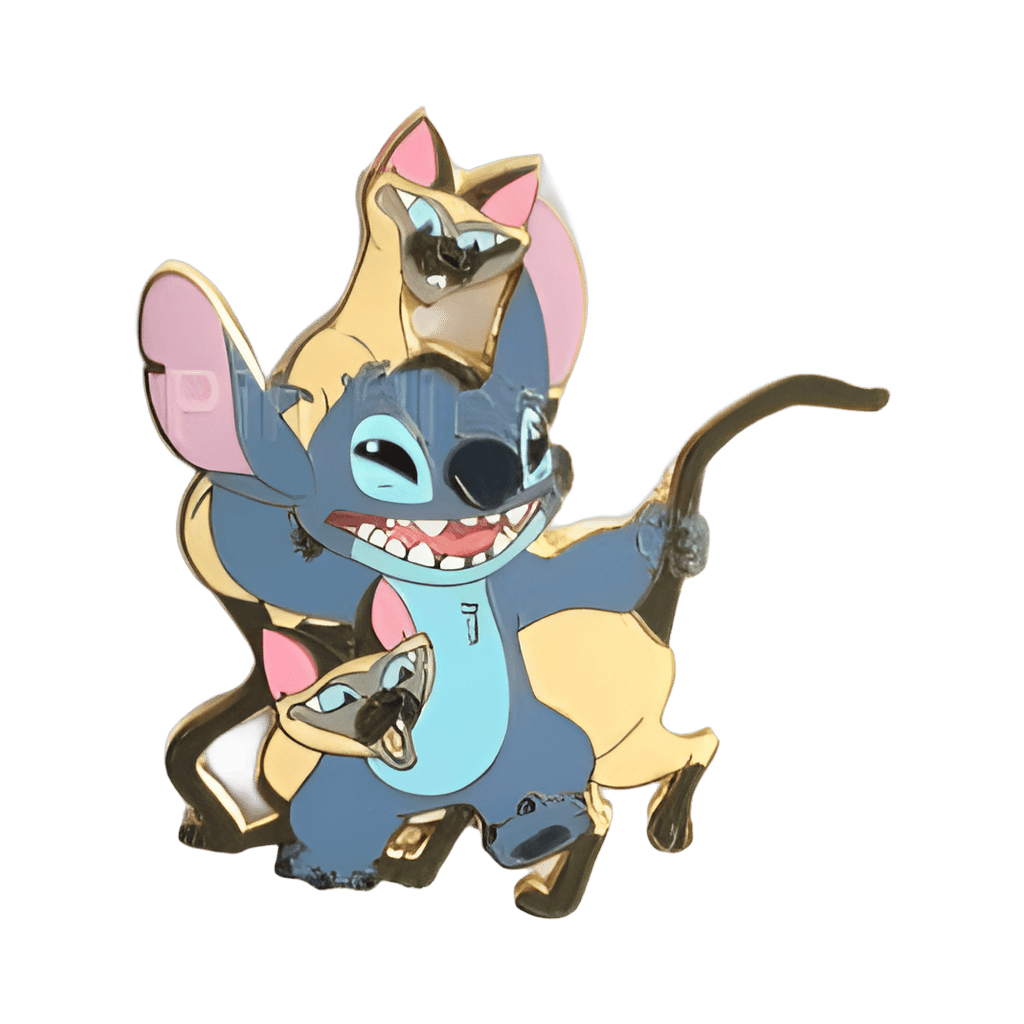 Stitch vs Si & Am Disney pin
