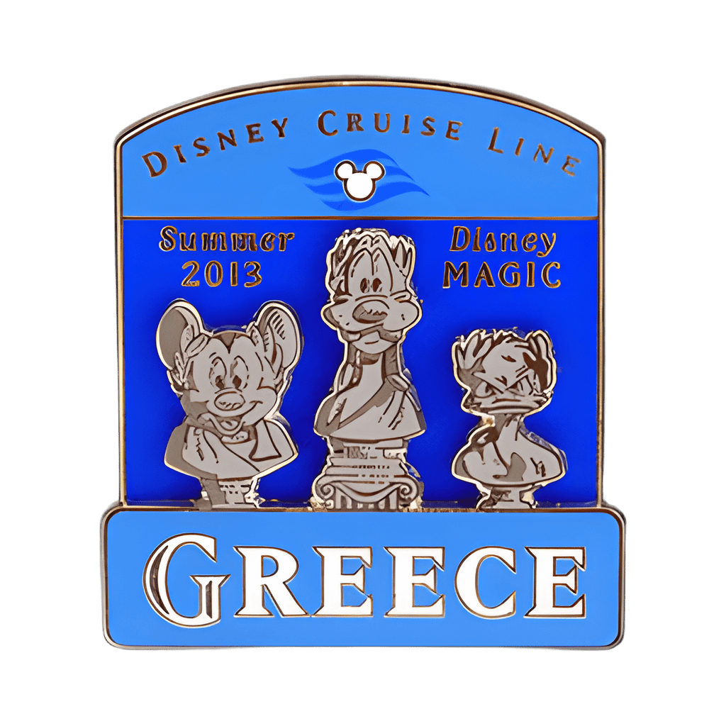 Greece Mickey Mouse, Goofy, and Donald Disney pin