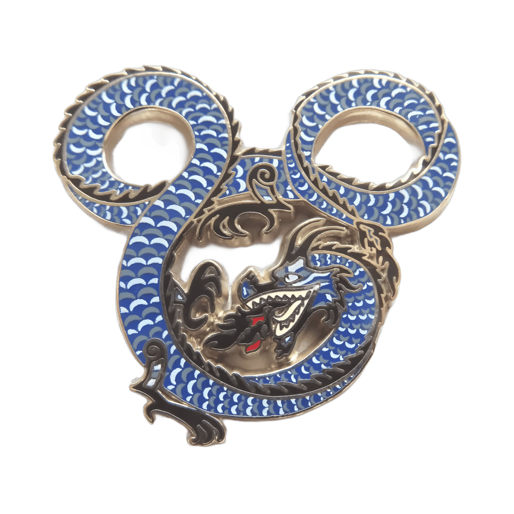Blue on Silver Disney pin