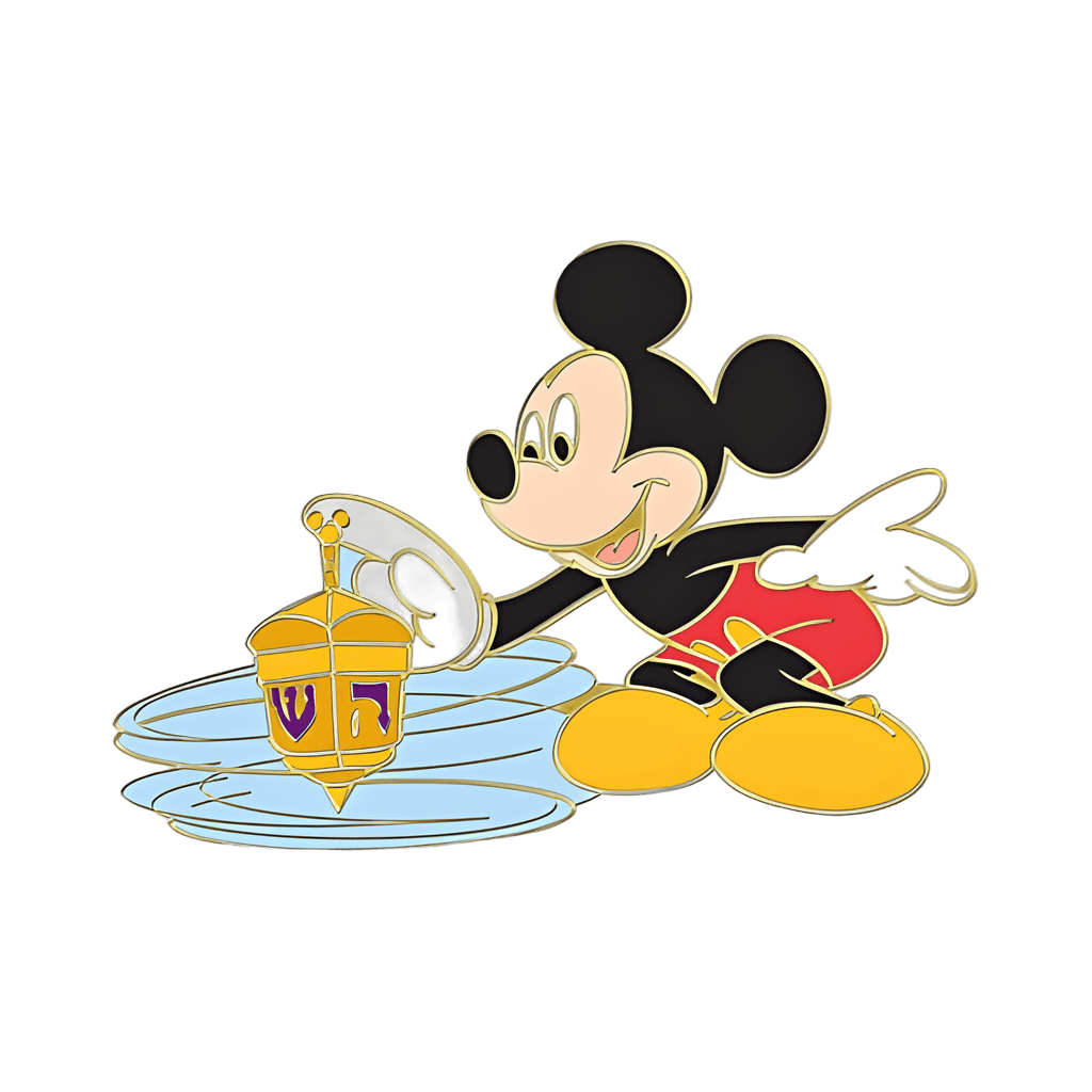 Mickey Mouse Spinning Dreidel Jumbo Disney pin