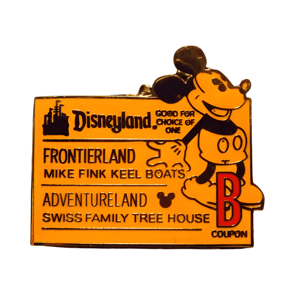 "B" Frontierland / Adventureland Disney pin