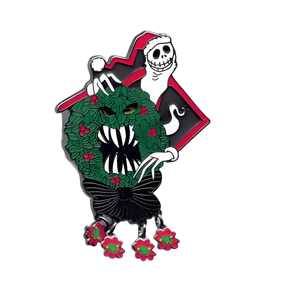 Man-Eating Wreath and Santa Jack Disney pin