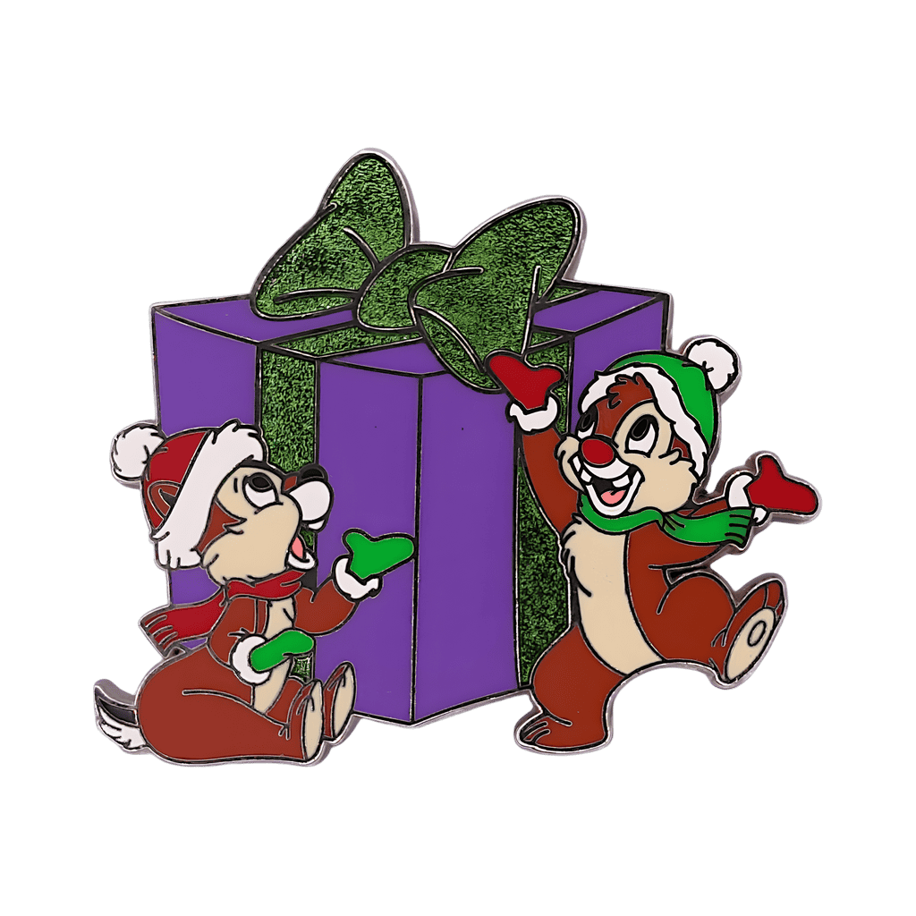 Chip And Dale with Purple Gift Disney pin