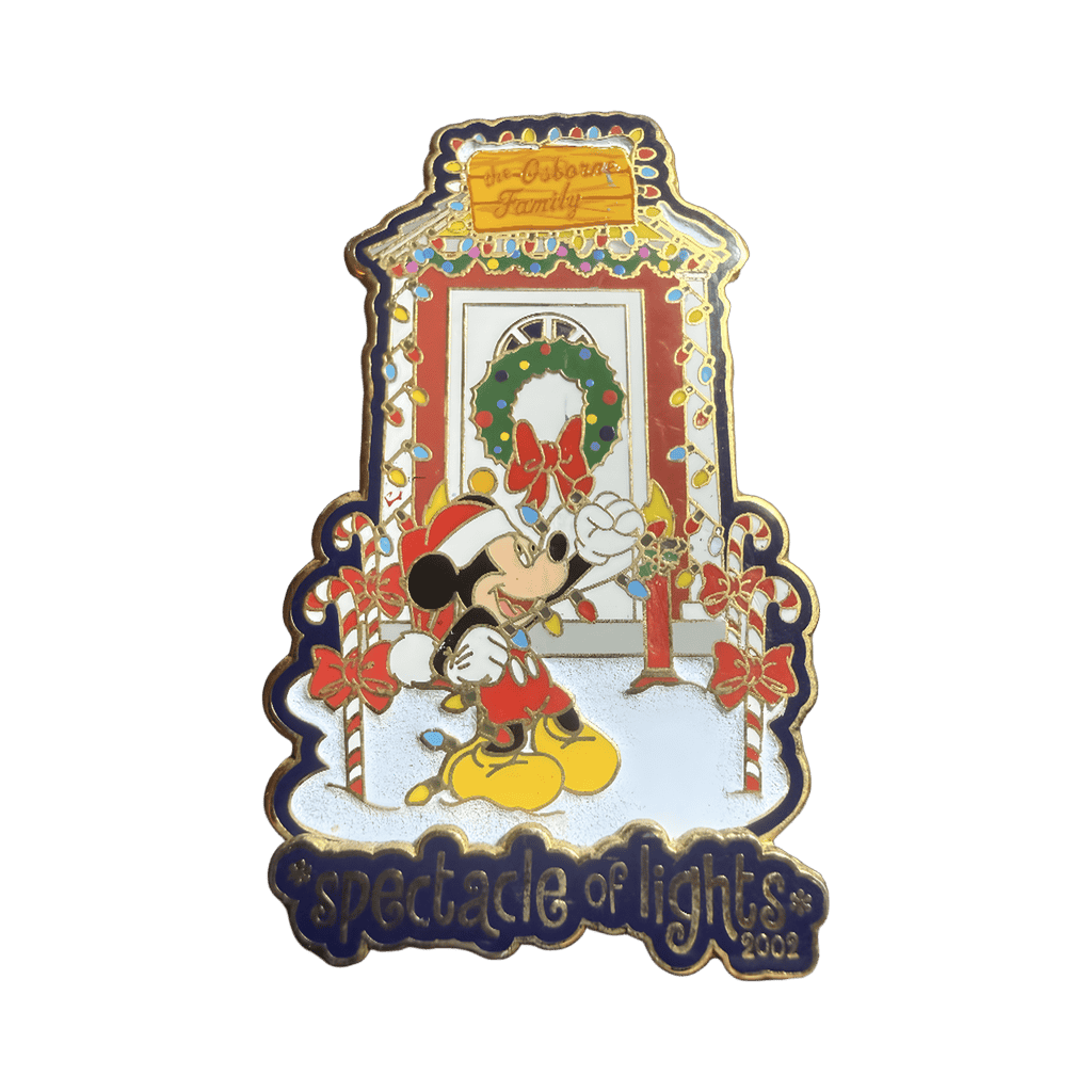 Mickey Hanging Christmas Spectacle Of Lights 2002 Disney pin