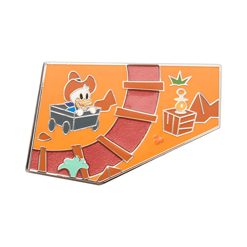 Dewey in Mine Cart Disney pin