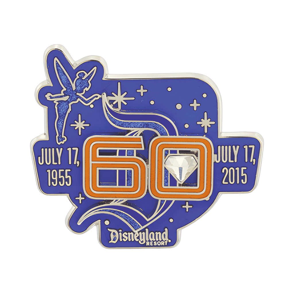 Vintage Stylized 60th Gothic D - Limited Release Disney pin