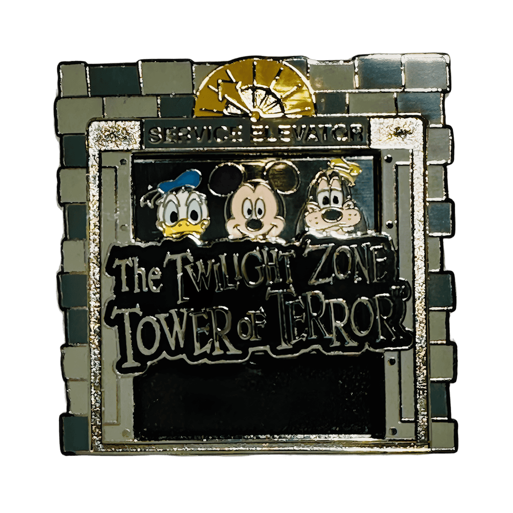 Mickey, Donald, & Goofy - Tower of Terror Service Elevator Slider Disney pin