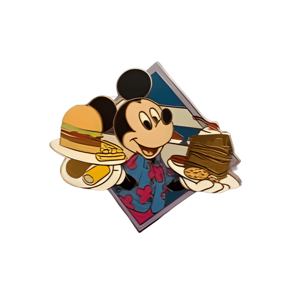 Mickey eating Disney pin