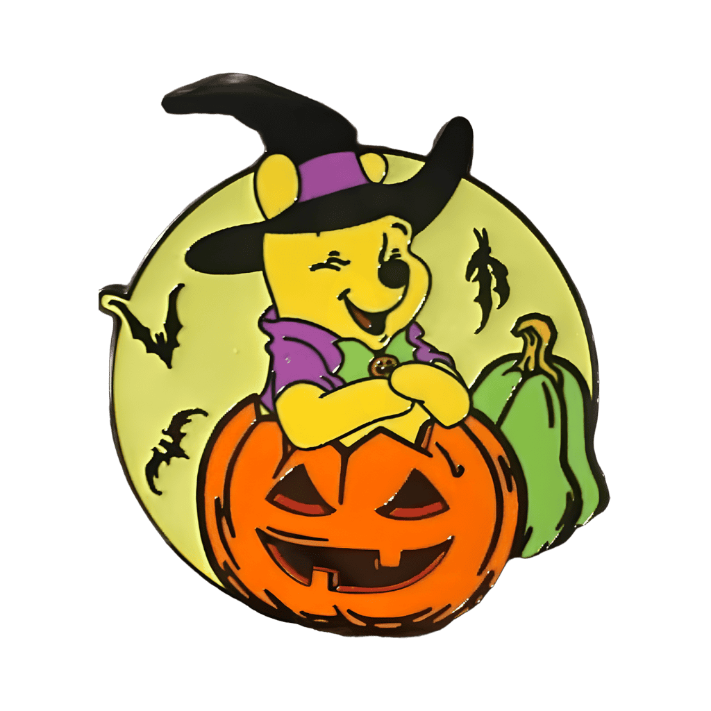 Witch Pooh Bear in Jack-O'-Lantern Disney pin