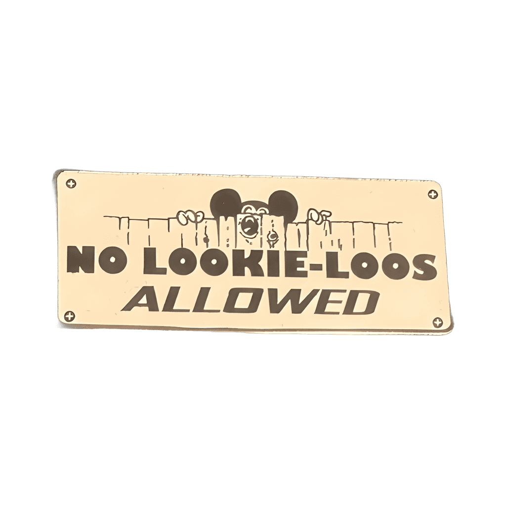 No Lookie-Loos Allowed Disney pin