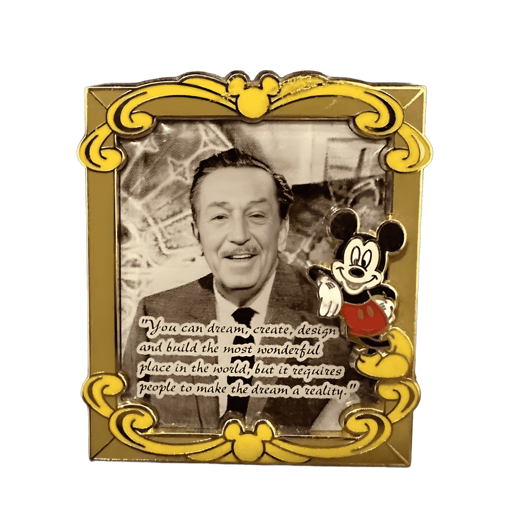 Walt Disney & Mickey - Quote Disney pin