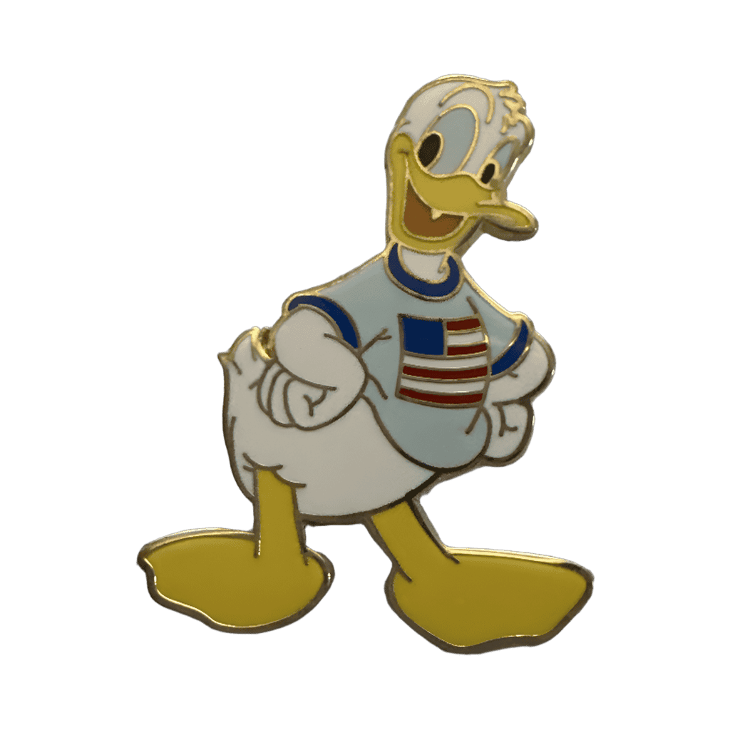 Donald American Flag Shirt Disney pin
