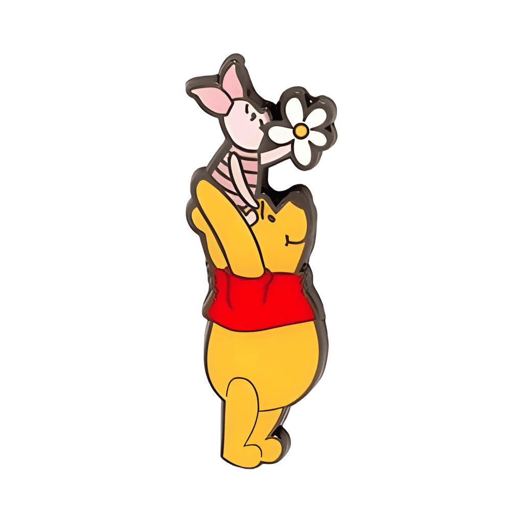 Pooh With Piglet Holding Flower Disney pin