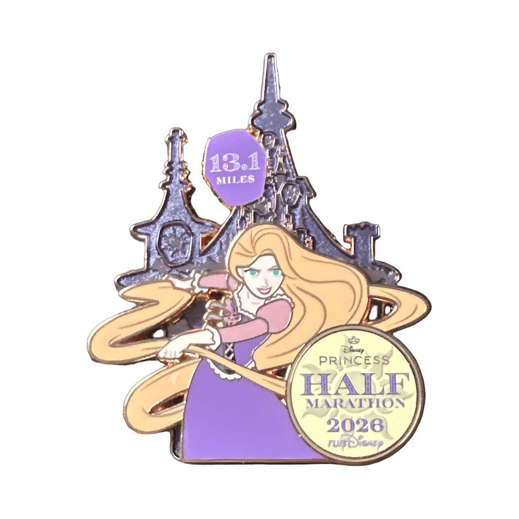Half Marathon Rapunzel Disney pin