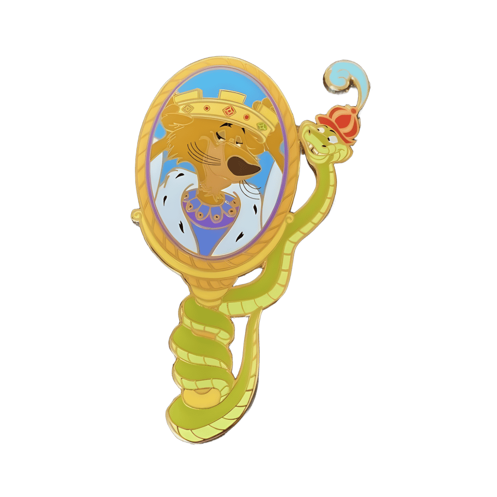 Prince John and Sir Hiss with Mirror Disney pin