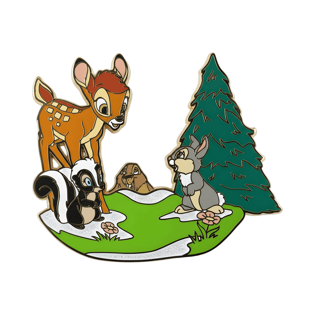 Bambi, Flower and Thumper Disney pin