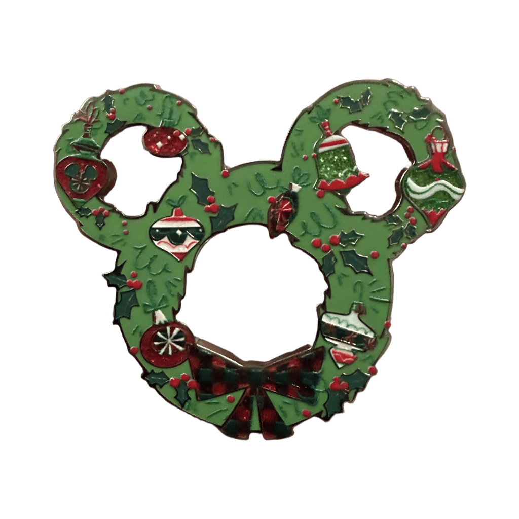 Mickey Christmas Wreath Disney pin