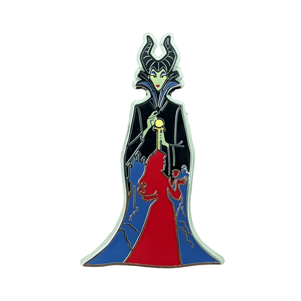 Maleficent with Aurora Silhouette Disney pin