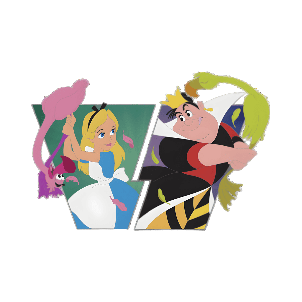 Alice vs The Queen of Hearts Set - Full Set Disney pin