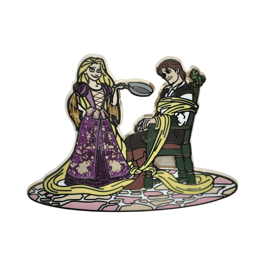 Rapunzel with Flynn Tied Up Disney pin