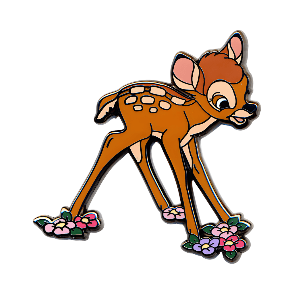 Bambi and Thumper on Flowers Disney pin