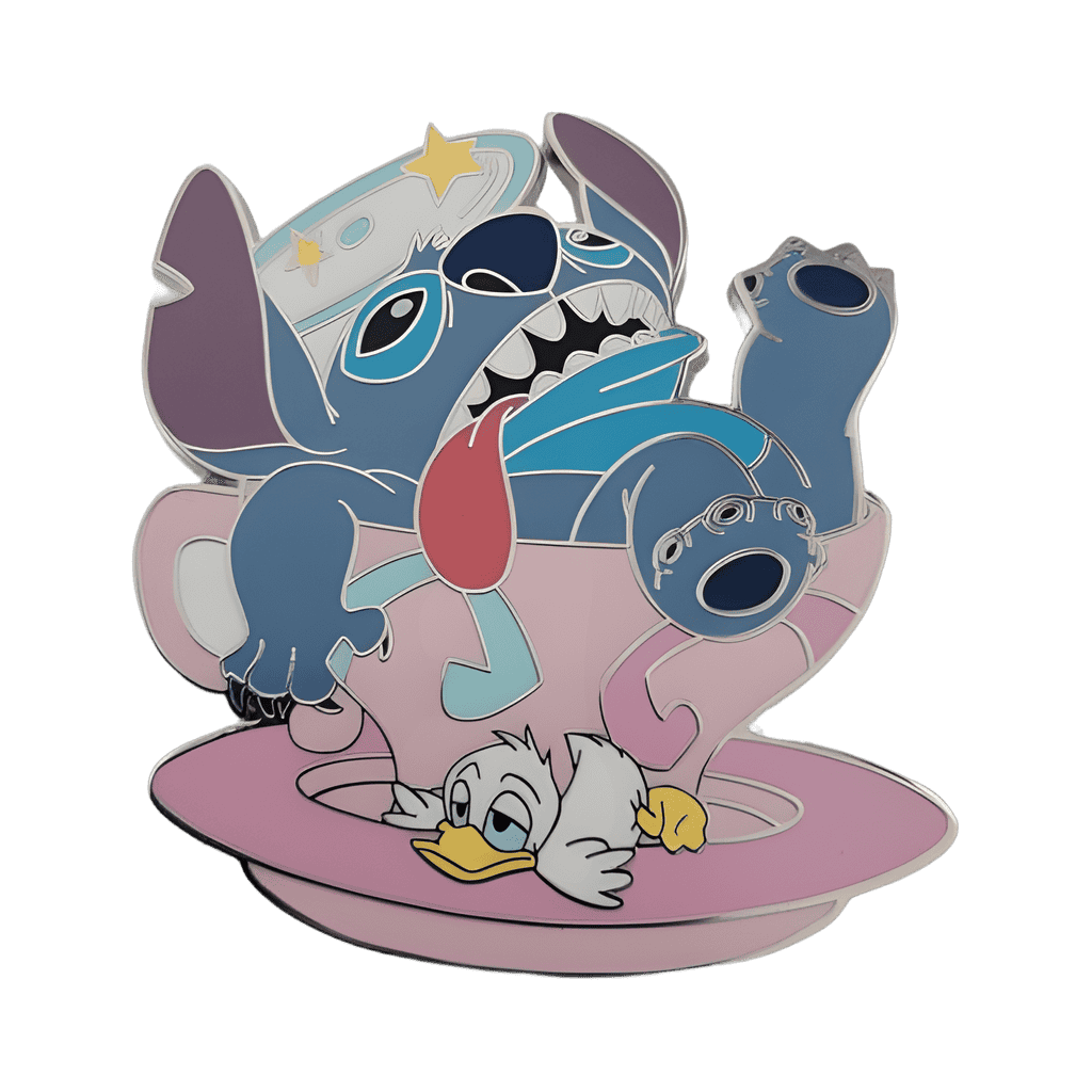 Stitch in Teacup Disney pin