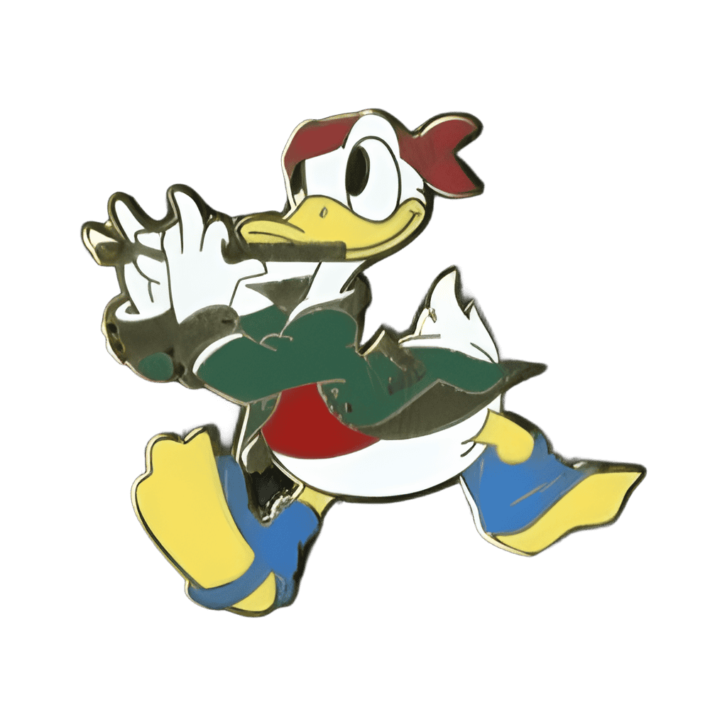 Colonial Donald Duck Playing The Flute Disney pin