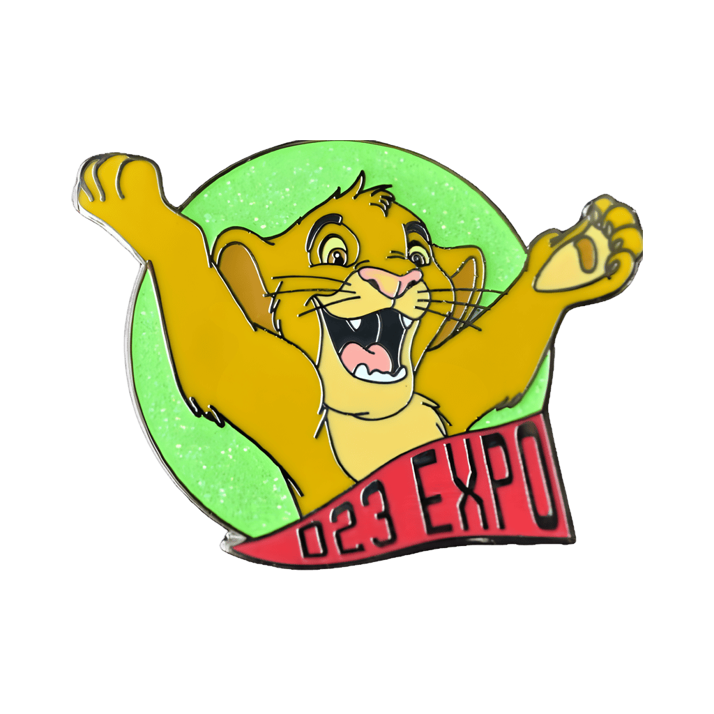 Simba with Red Pennant Disney pin