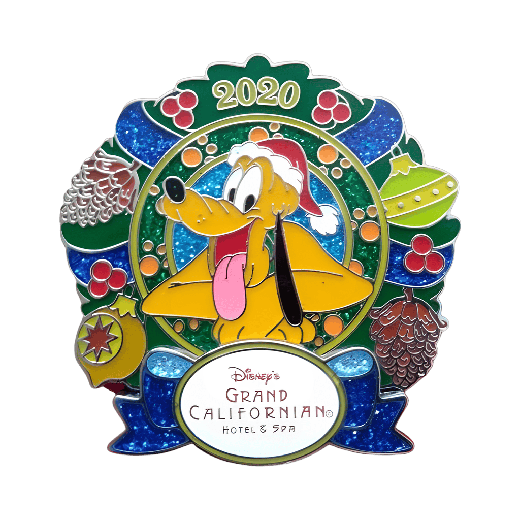 Grand Californian Hotel & Spa - Pluto Wreath Disney pin