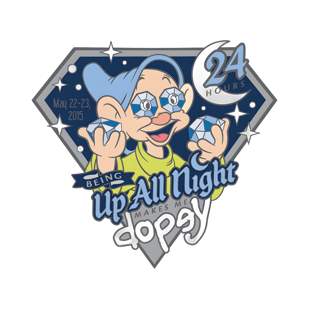 May 22-23 24 Hour Event - Being Up All Night Makes Me Dopey Disney pin