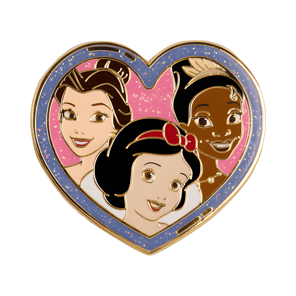 Belle/Snow White/Tiana Heart CHASER Disney pin