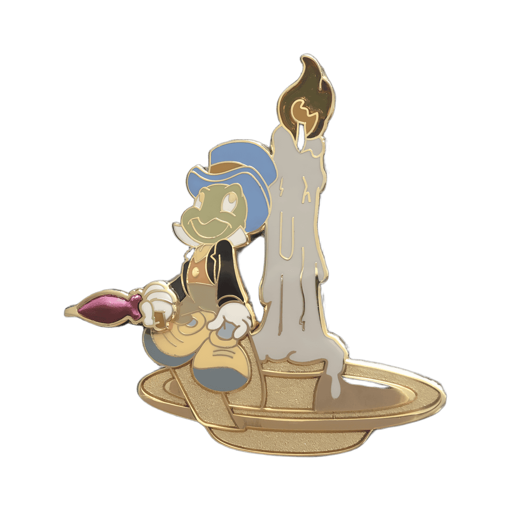 Disney store europe Jiminy cricket with candlestick Disney pin
