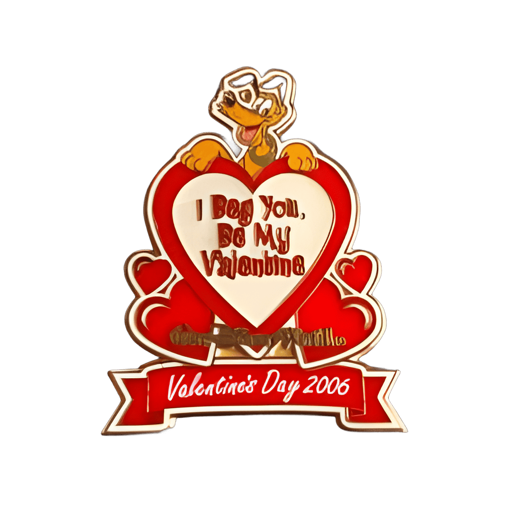 I Beg You, Be My Valentine! Disney pin