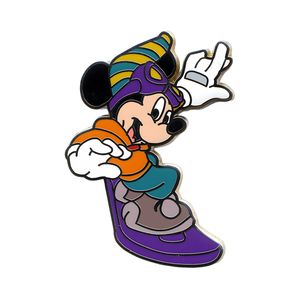 Mickey on a Snowboard Disney pin
