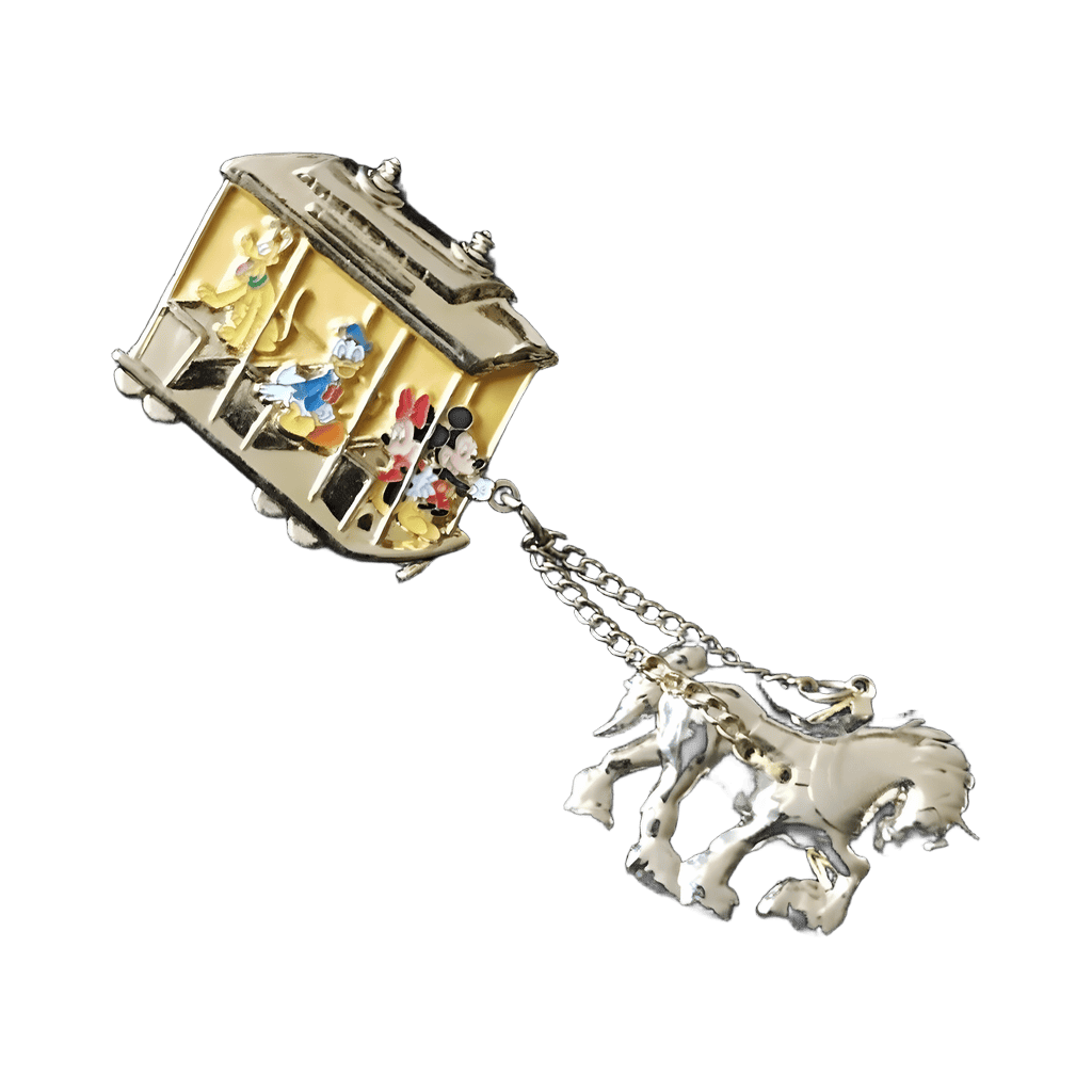 Horse-Drawn Streetcar Mickey, Minnie, Donald & Pluto Disney pin